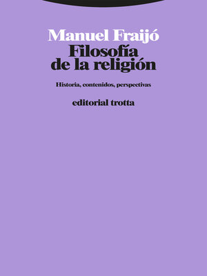 cover image of Filosofía de la religión